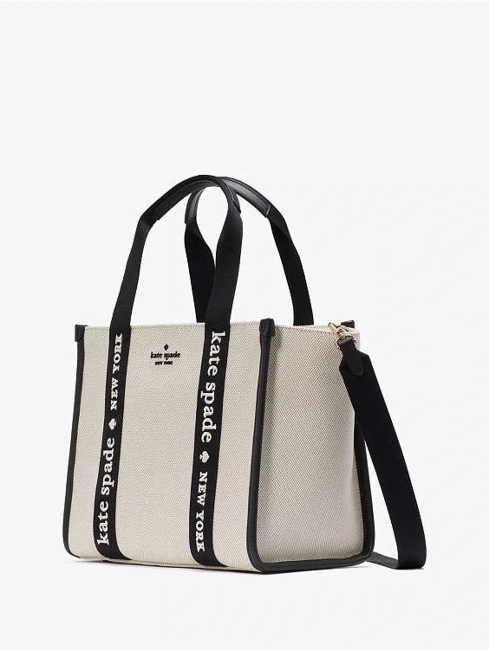 Kate Spade New York Kip Canvas Small Tote Crossbody Bag